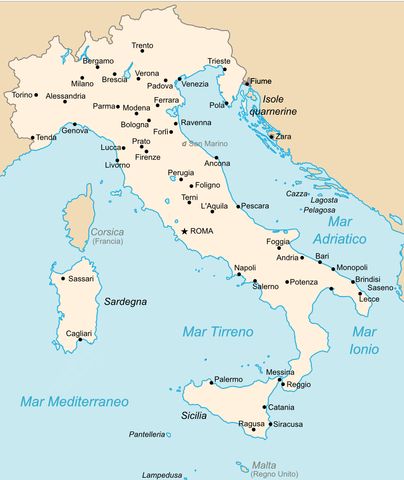 The kingdom of Italy