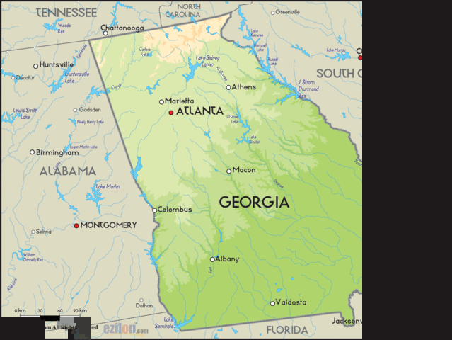 The first settlers arrive in Georgia