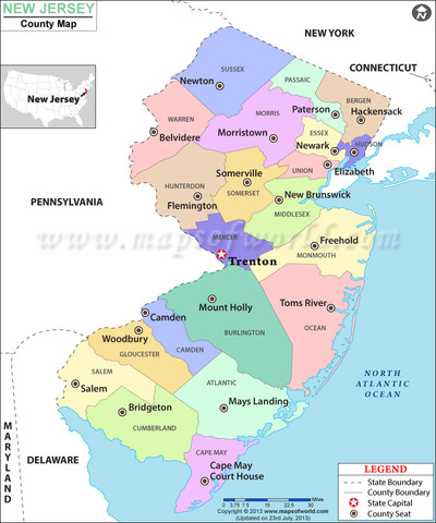 New Jersey was founded.