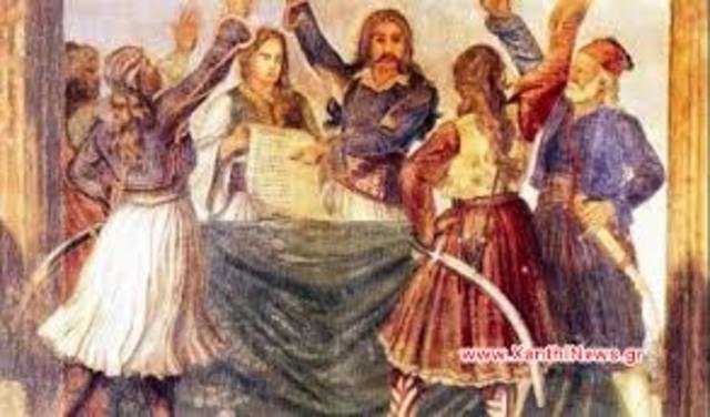 Ψήφιση του πρώτου συντάγματος της Ελλάδος