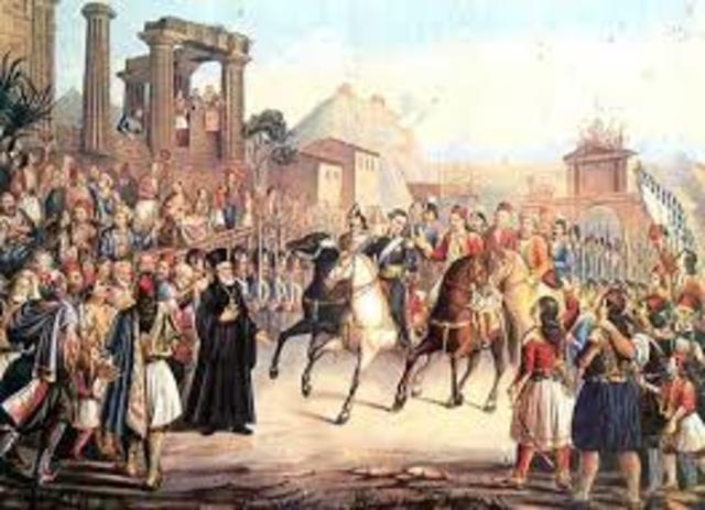 Η άφιξη του Όθωνα στην Ελλάδα