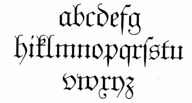 Unger-Fraktur Typeface