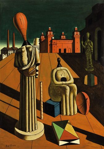 "Las musas inquietantes" de Giorgio de Chirico