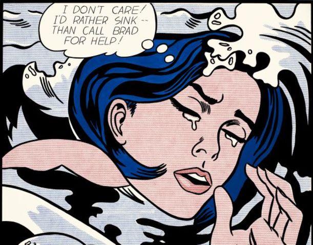 'Chica ahogándose'' de Roy Lichtenstein