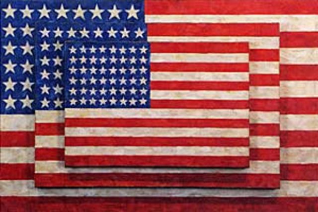 "Tres banderas" de Jasper Johns