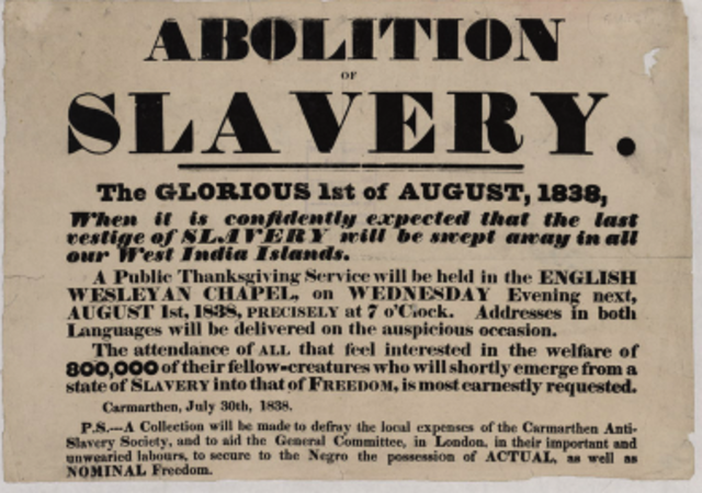 Slavery abolished