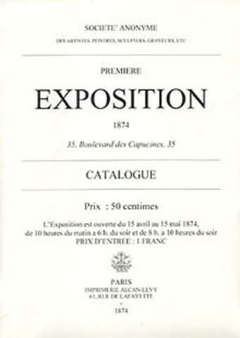 First impresionist exhibition