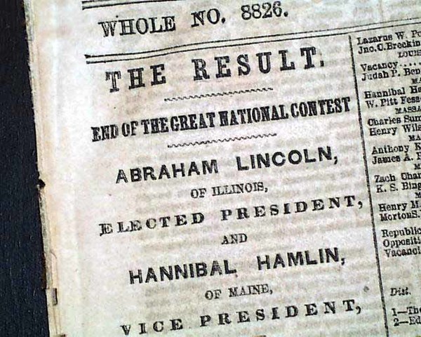 Abraham Lincoln Won Election