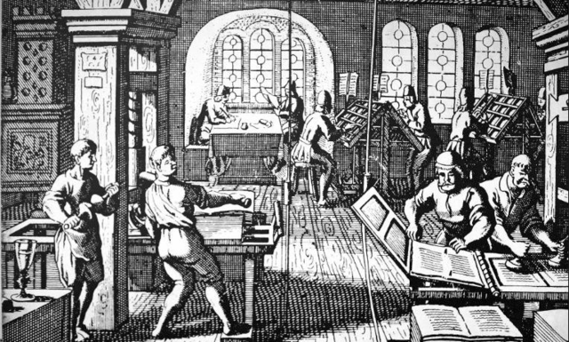 Johann Gutenberg i la imprenta