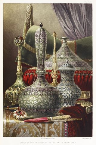Matthew Digby Wyatt 'Group of Indian Objects Principally Enamelled'