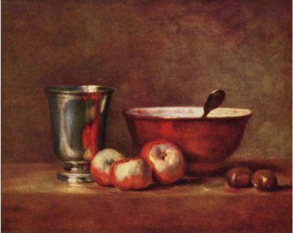 Jean-Baptiste Chardin, "Nature morte", Huile sur toile, 33 x 41 cm, 1760, Paris, Musée du Louvre