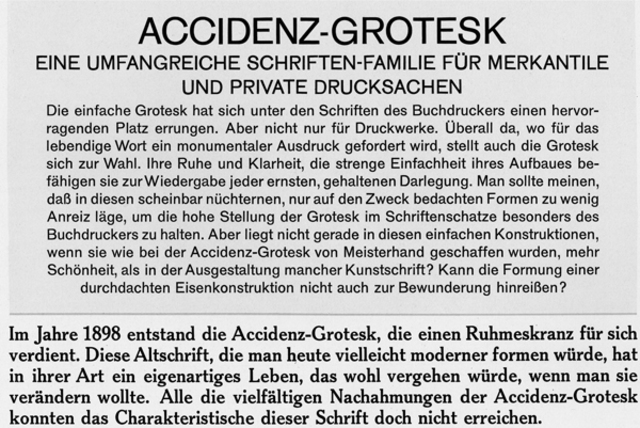 Berthold Staff - Akzidenz Grotesk Typeface [sic]