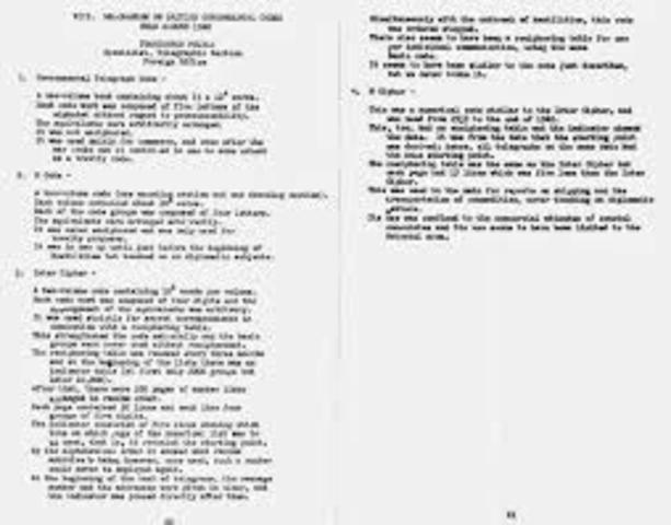 April, US Intelligence officers continue to monitor Japanese secret messages