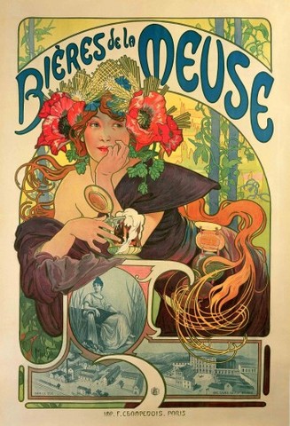 Alphonse Mucha - Bières de la Meuse