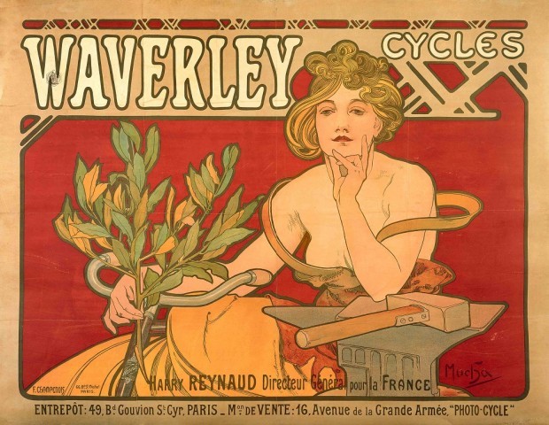 Alphonse Mucha - Waverley Cycles