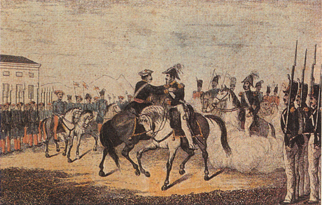 Fin de la primera guerra Carlista: derrota del general Cabrera.