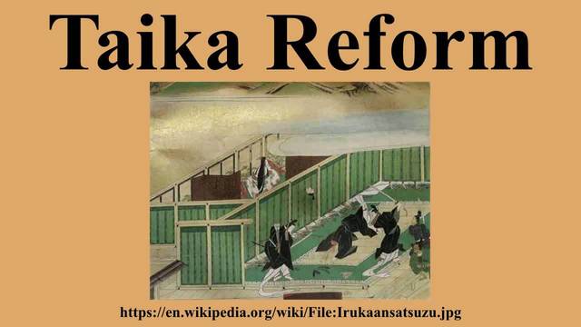 taika reforms in japan.