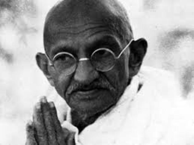 Gandhi's first act of civil disobedience