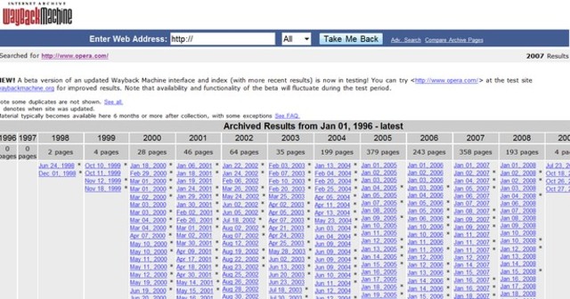 WayBack Machine