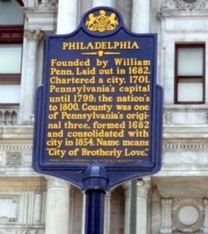 Philadelphia Founded