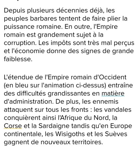 la chute de l'empire romain