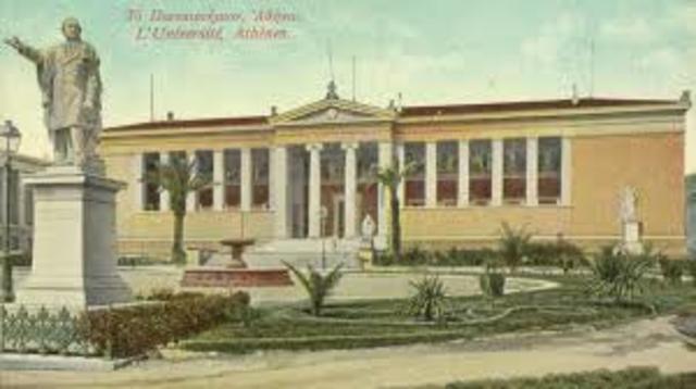 ιδρύθηκε το πανεπιστήμιο στην αθηνα