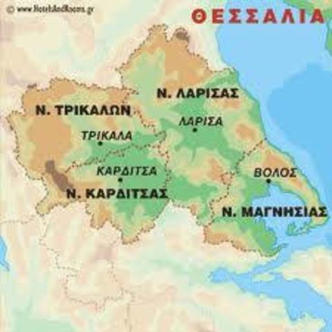 ελληνες στρατιοτικη οργανοσας εξεγέρσεις στην θεσαλια