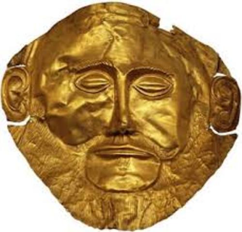 Orfebrería Micénica. Máscara de Agamenón