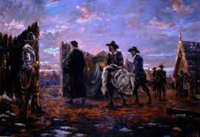 Only 60 out of 500 settlers in Jamestown survive the winter of 1609-1610