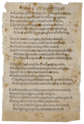 Venus and Adonis and The rape of Lucretia