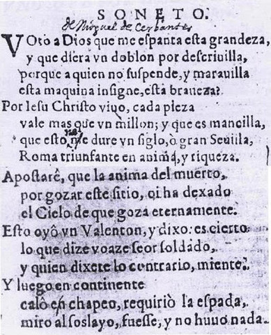 Redacción de otro soneto