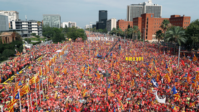 primera manifestació a la diada