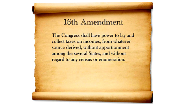 The Passing of the 16th Amendment