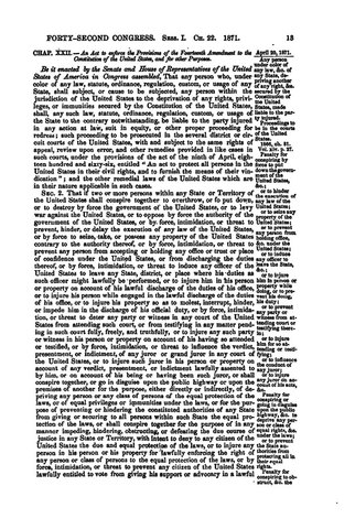 The Ku Klux Klan Act