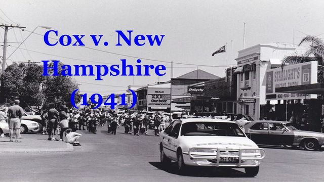 Cox v. New Hampshire