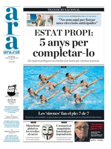 Surt el primer número del diari Ara (cultural)