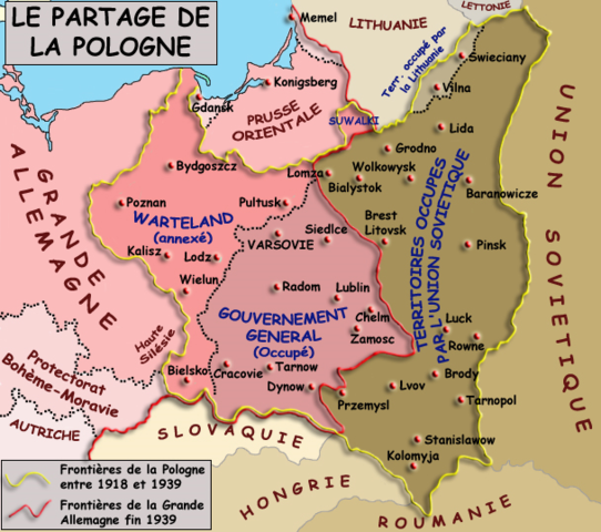Capitulation et partage de la Pologne