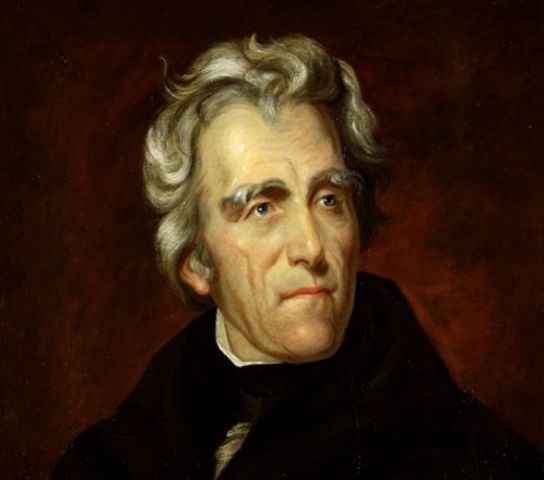 andrew jackson elected president 1st term