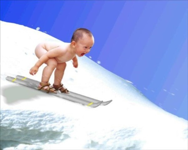 Primera vegada que em poso uns esquis