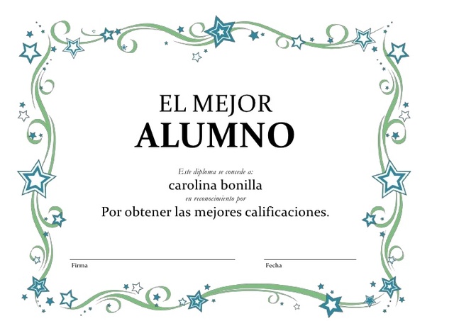 Diploma millor alumne de l'any