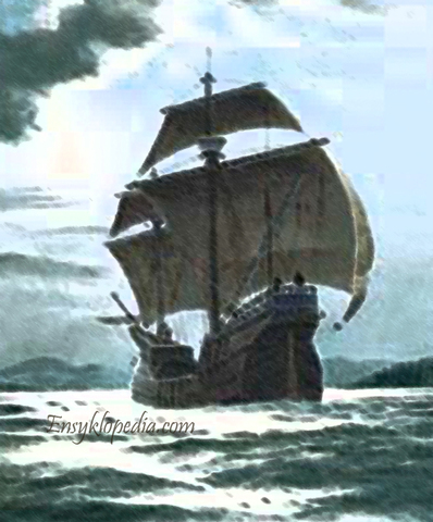 Verrazano sailing for France discovers New York harbor