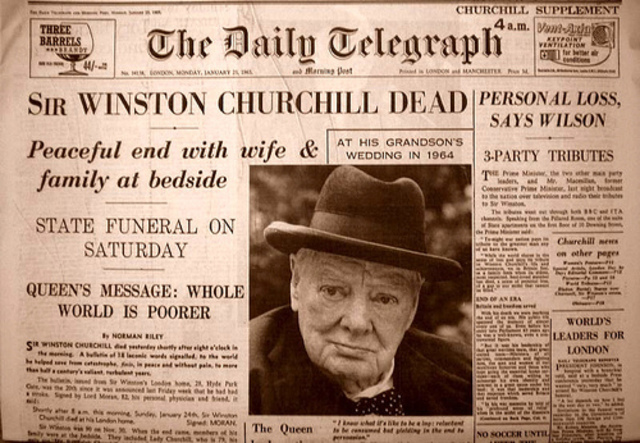 Churchill dies