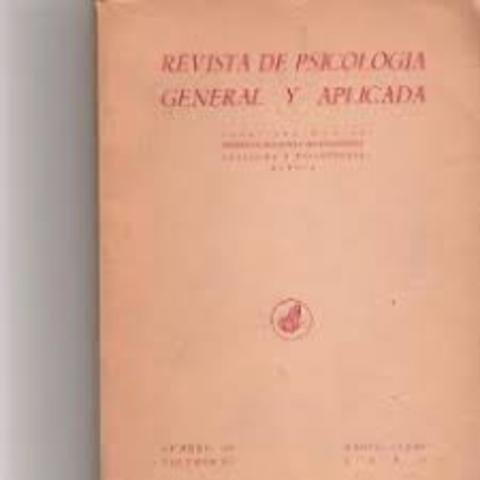 Fundación de la Revista de Psicología General y Aplicada