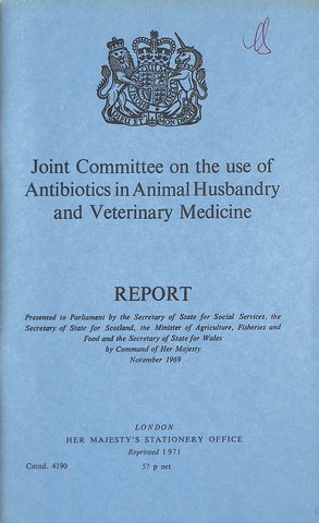 Swann Committee: antibiotics to veterinary prescription