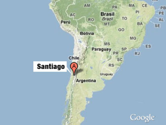 Где находится сантьяго. Чили страна на карте. Сантьяго на карте. Где находится сантьяго. Залив байя гранде южная америка.