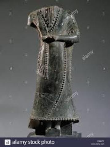Estatuilla de Idi-ilum de Mari. Epoca neosumeria (2.000 a.C.).