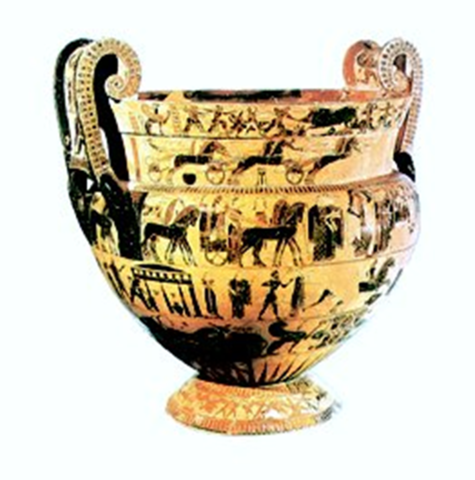Vaso François. Crátera de Cerámica de figuras negras