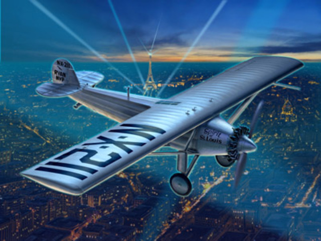 Charles Lindbergh Crosses The Atlantic Ocean