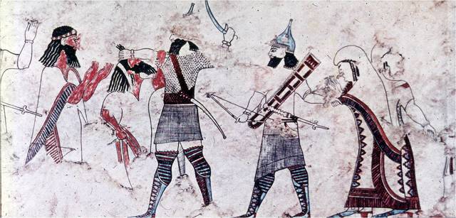 Pinturas del Palacio de Til Barsip. Imperio nuevo asirio (744-727).