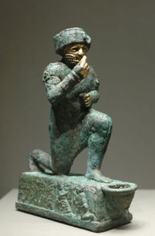 Estatuilla del orante Lu-Nannar. Epoca paleobabilónica (1.760 a.C.)